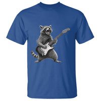 Funny Raccoon Playing Guitar Rock and Roll T Shirt