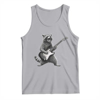Funny Raccoon Playing Guitar Rock and Roll Tank Top