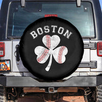 Funny Boston St Patricks Day Baseball Shamrock Spare Tire Cover