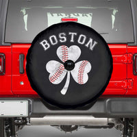 Funny Boston St Patricks Day Baseball Shamrock Spare Tire Cover