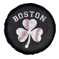 Funny Boston St Patricks Day Baseball Shamrock Spare Tire Cover