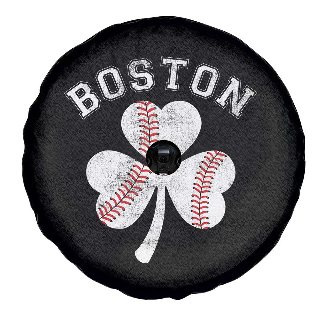 Funny Boston St Patricks Day Baseball Shamrock Spare Tire Cover