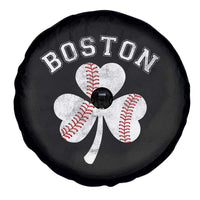 Funny Boston St Patricks Day Baseball Shamrock Spare Tire Cover