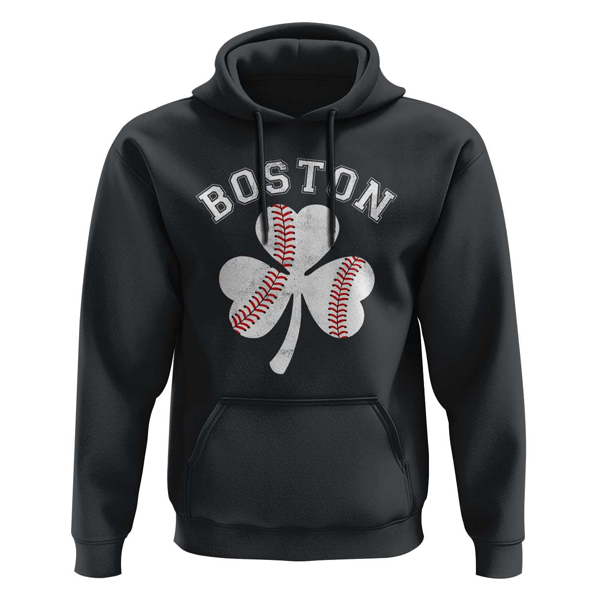 Funny Boston St Patricks Day Baseball Shamrock Hoodie