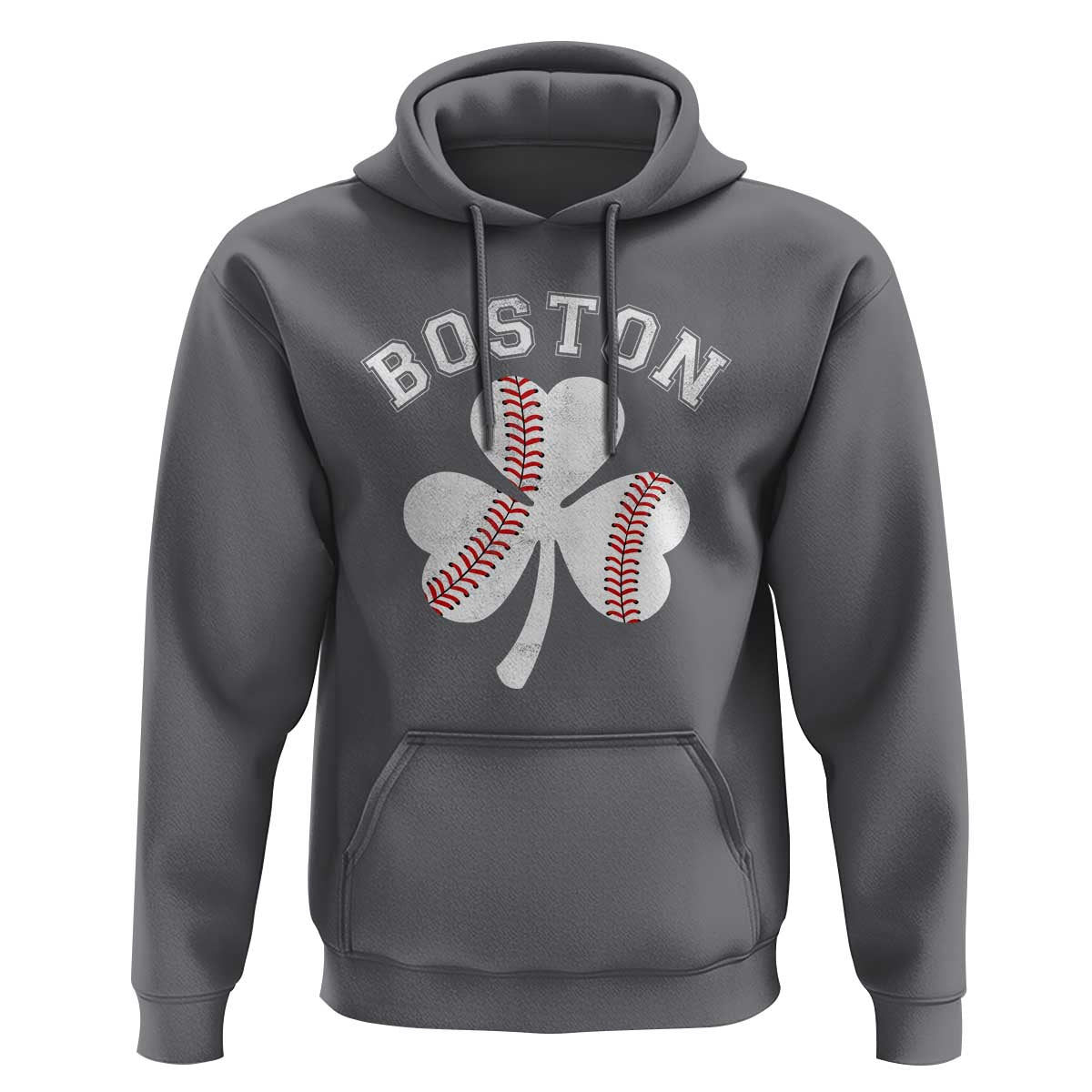 Funny Boston St Patricks Day Baseball Shamrock Hoodie