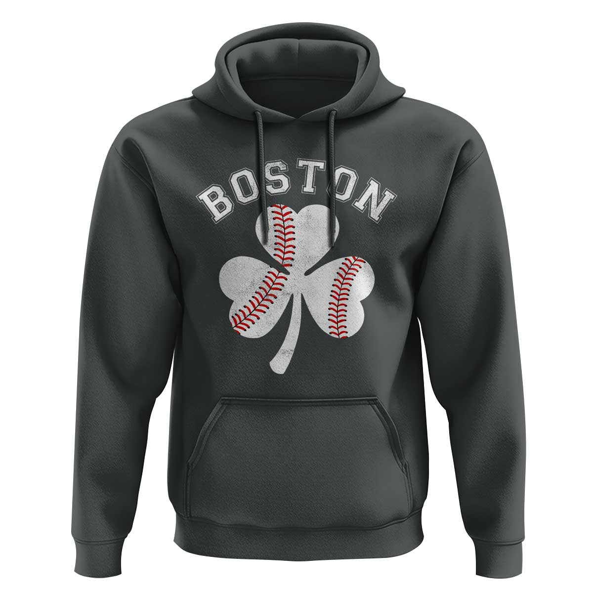 Funny Boston St Patricks Day Baseball Shamrock Hoodie