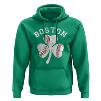 Funny Boston St Patricks Day Baseball Shamrock Hoodie