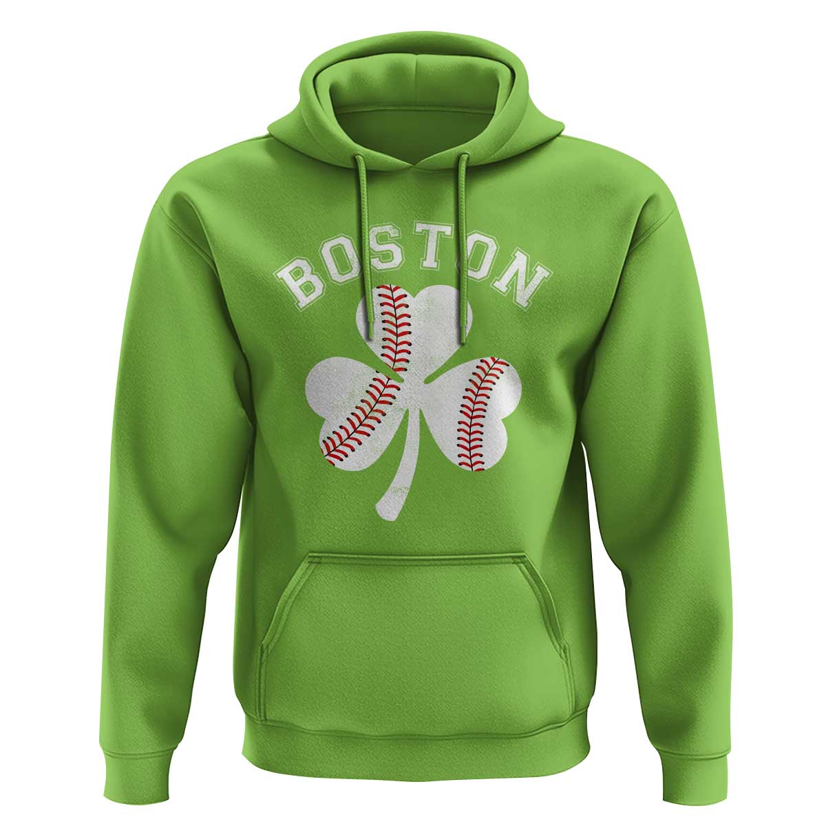 Funny Boston St Patricks Day Baseball Shamrock Hoodie