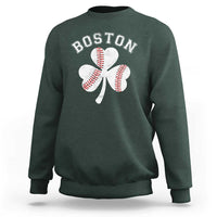 Funny Boston St Patricks Day Baseball Shamrock Sweatshirt