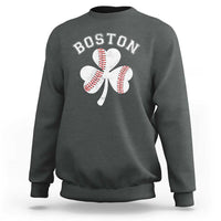 Funny Boston St Patricks Day Baseball Shamrock Sweatshirt