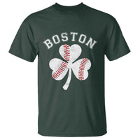 Funny Boston St Patricks Day Baseball Shamrock T Shirt