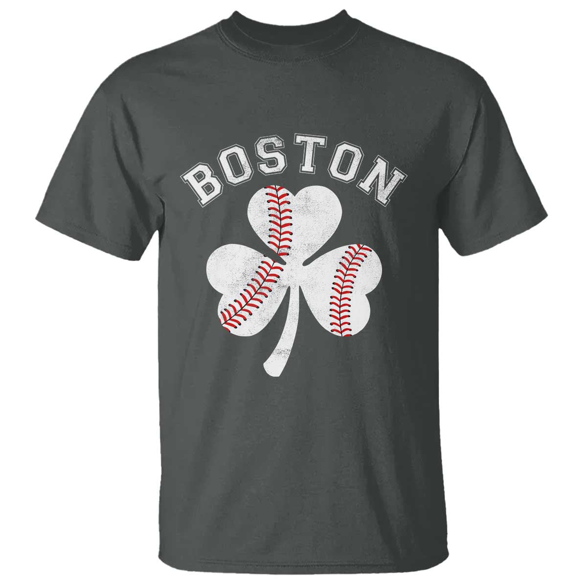 Funny Boston St Patricks Day Baseball Shamrock T Shirt