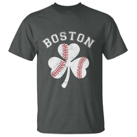 Funny Boston St Patricks Day Baseball Shamrock T Shirt