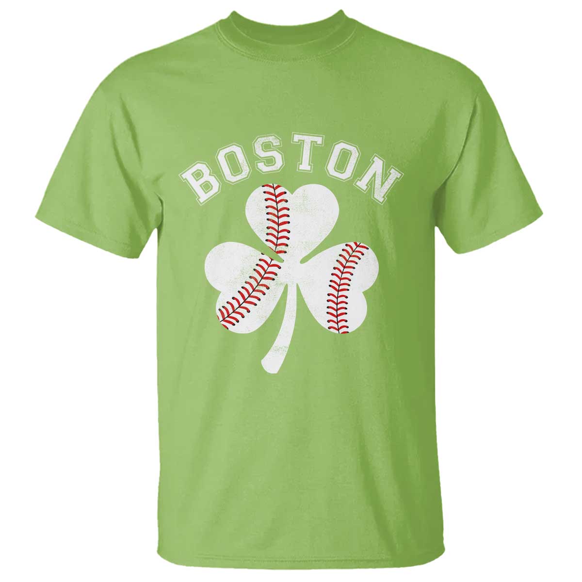 Funny Boston St Patricks Day Baseball Shamrock T Shirt