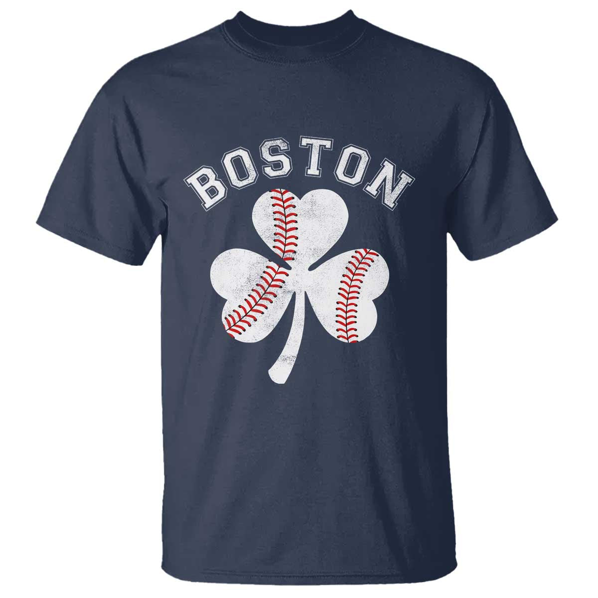 Funny Boston St Patricks Day Baseball Shamrock T Shirt