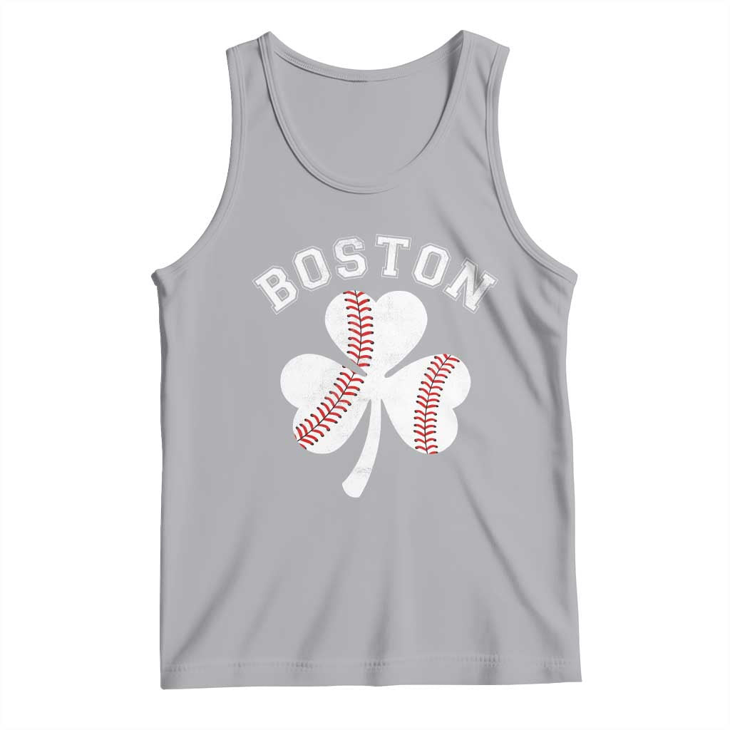 Funny Boston St Patricks Day Baseball Shamrock Tank Top