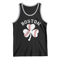 Funny Boston St Patricks Day Baseball Shamrock Tank Top