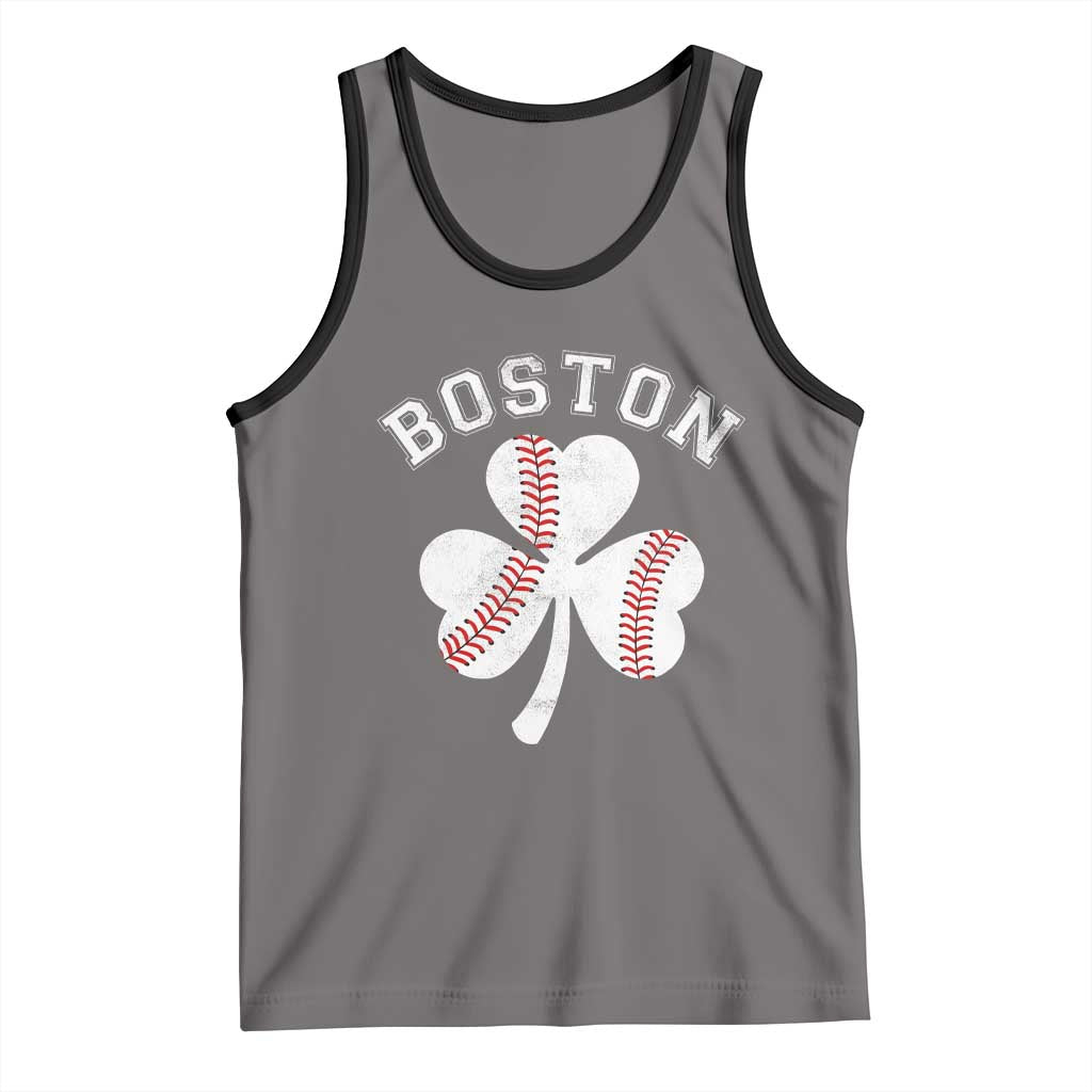 Funny Boston St Patricks Day Baseball Shamrock Tank Top