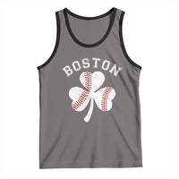 Funny Boston St Patricks Day Baseball Shamrock Tank Top