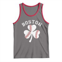 Funny Boston St Patricks Day Baseball Shamrock Tank Top