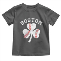 Funny Boston St Patricks Day Baseball Shamrock Toddler T Shirt