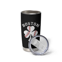 Funny Boston St Patricks Day Baseball Shamrock Tumbler Cup