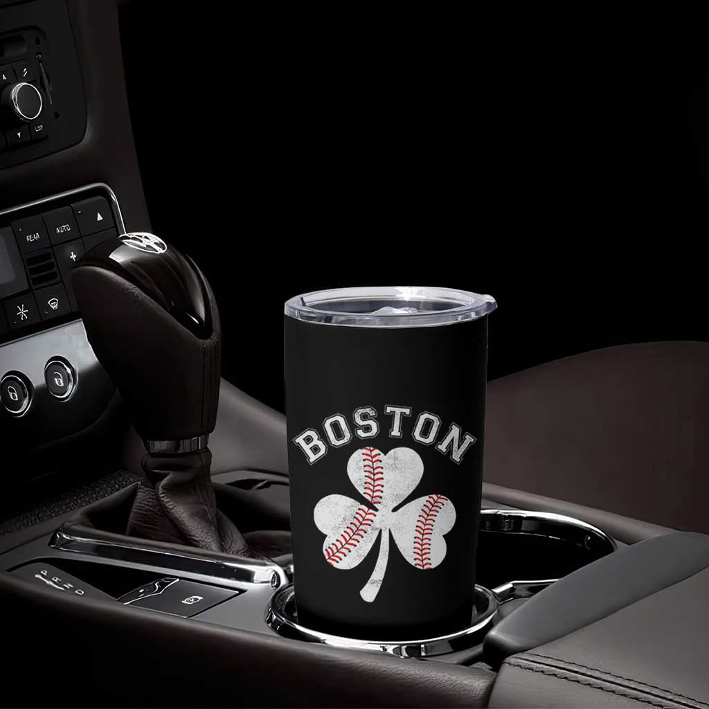 Funny Boston St Patricks Day Baseball Shamrock Tumbler Cup