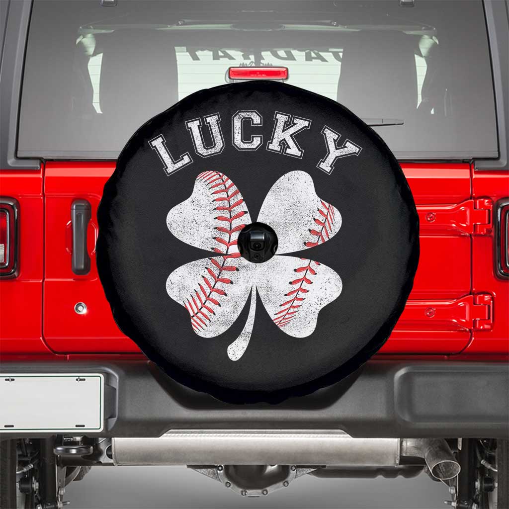 Funny Baseball Lucky Clover St Patricks Day Spare Tire Cover