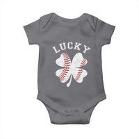 Funny Baseball Lucky Clover St Patricks Day Baby Onesie