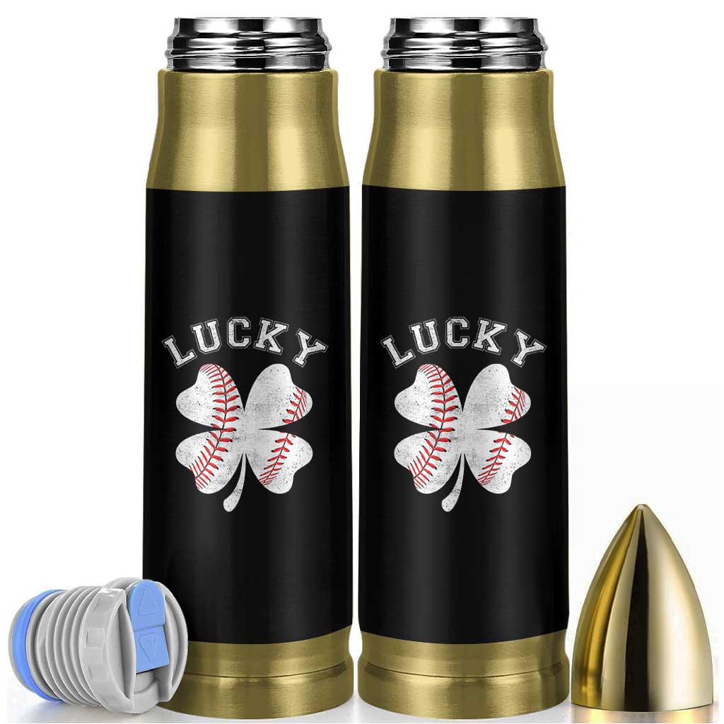 Funny Baseball Lucky Clover St Patricks Day Bullet Tumbler