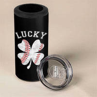 Funny Baseball Lucky Clover St Patricks Day 4 in 1 Can Cooler Tumbler