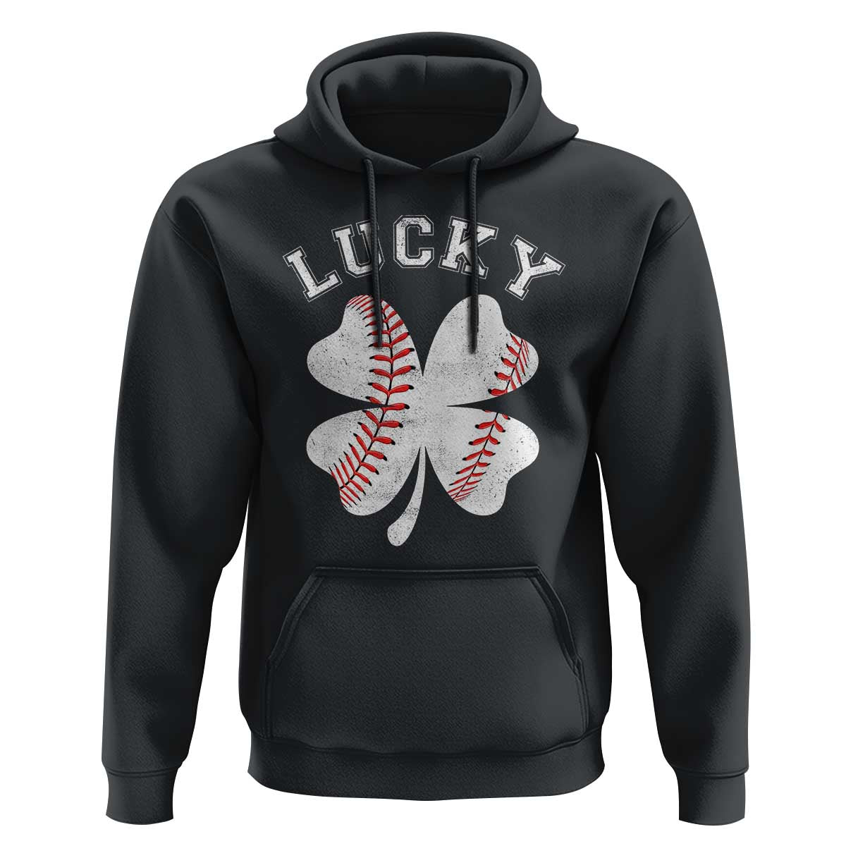 Funny Baseball Lucky Clover St Patricks Day Hoodie