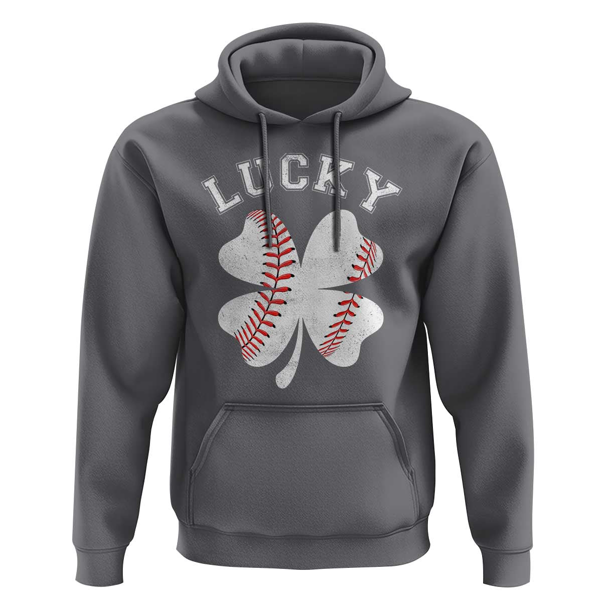 Funny Baseball Lucky Clover St Patricks Day Hoodie