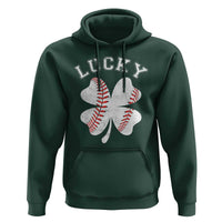 Funny Baseball Lucky Clover St Patricks Day Hoodie