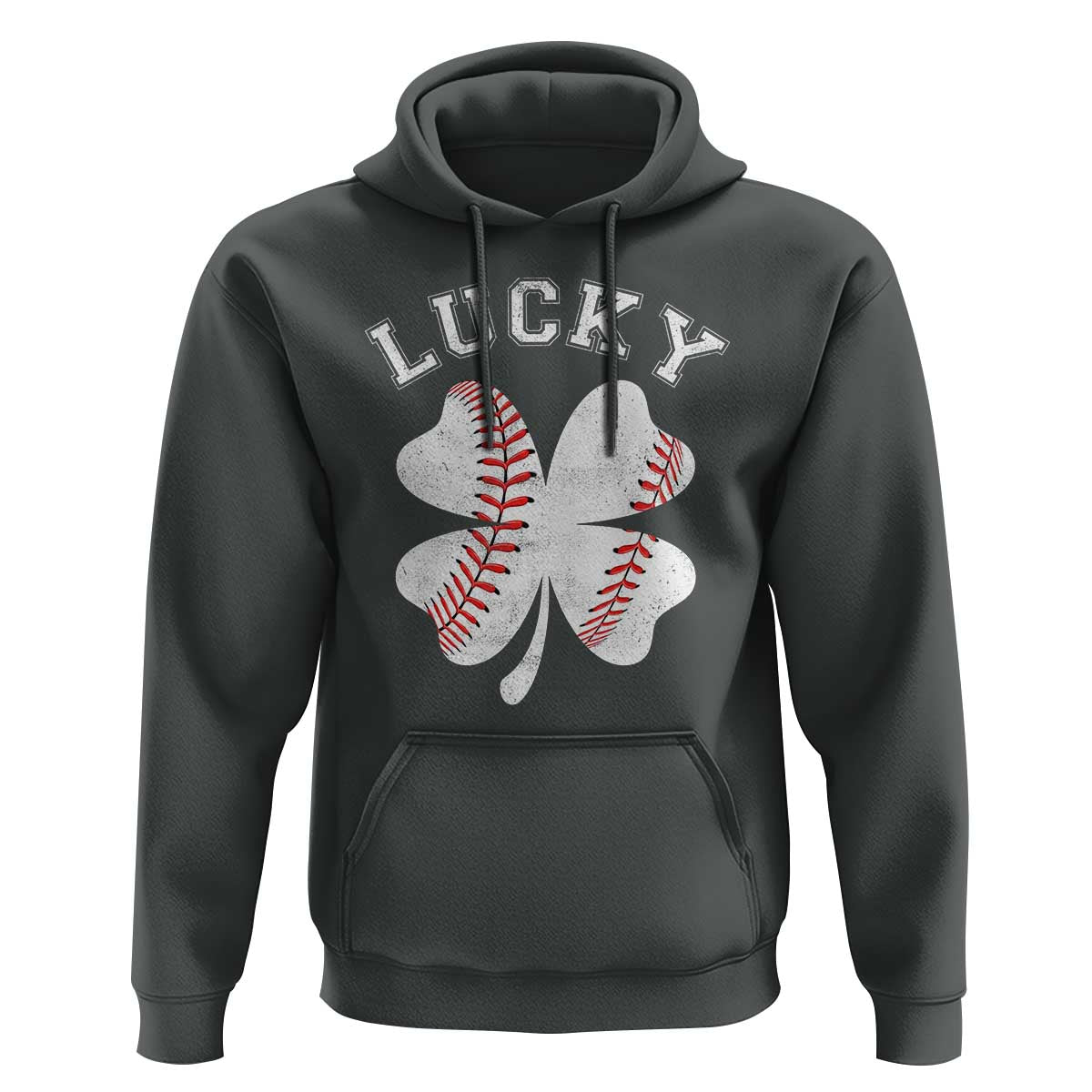 Funny Baseball Lucky Clover St Patricks Day Hoodie