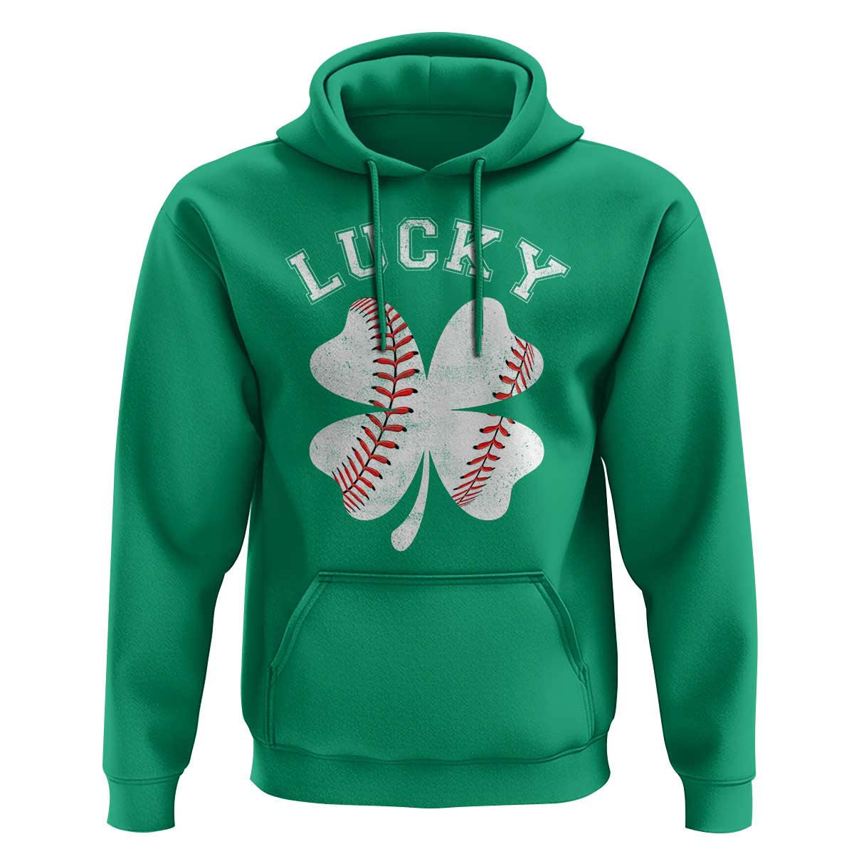 Funny Baseball Lucky Clover St Patricks Day Hoodie
