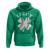 Funny Baseball Lucky Clover St Patricks Day Hoodie