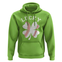 Funny Baseball Lucky Clover St Patricks Day Hoodie