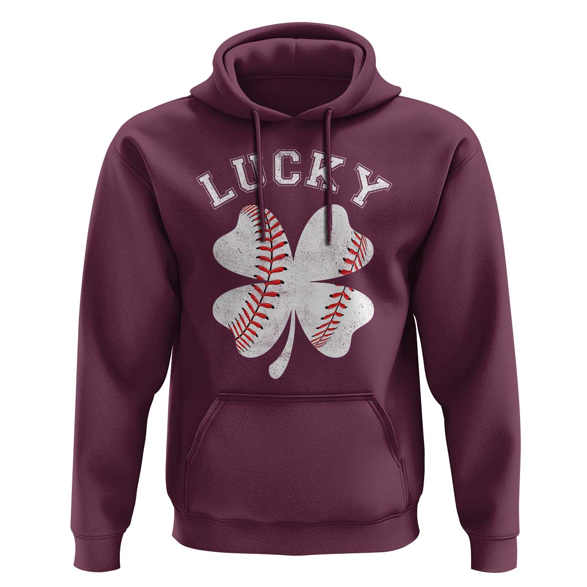 Funny Baseball Lucky Clover St Patricks Day Hoodie