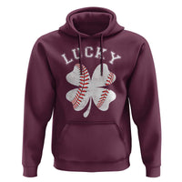 Funny Baseball Lucky Clover St Patricks Day Hoodie