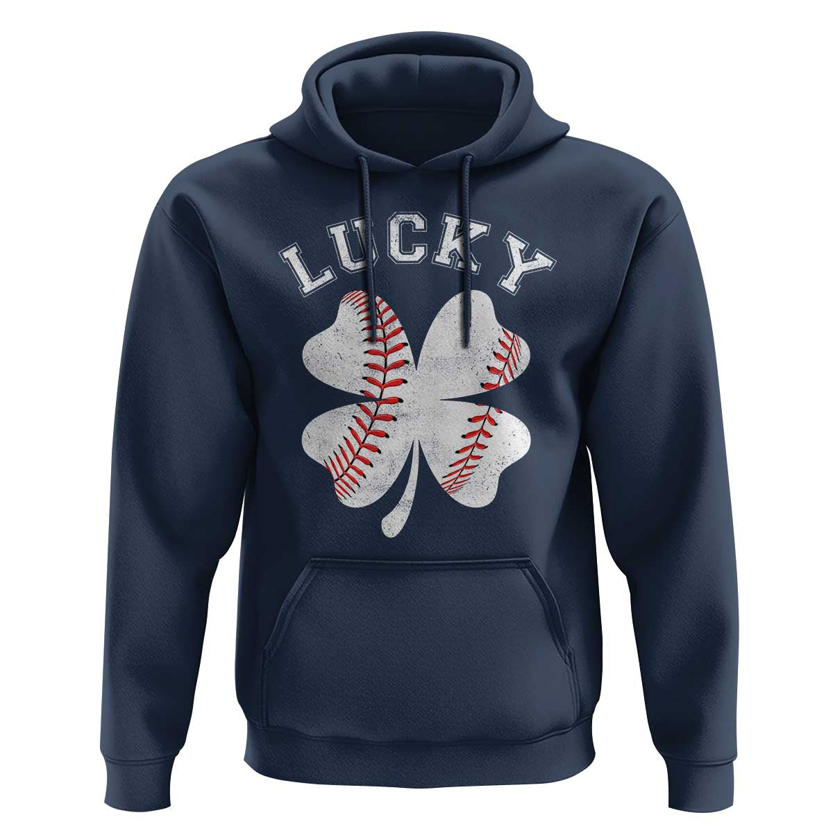 Funny Baseball Lucky Clover St Patricks Day Hoodie