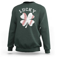 Funny Baseball Lucky Clover St Patricks Day Sweatshirt