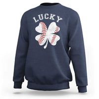 Funny Baseball Lucky Clover St Patricks Day Sweatshirt