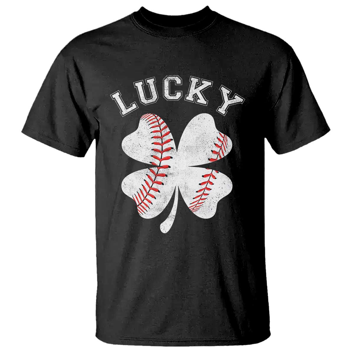 Funny Baseball Lucky Clover St Patricks Day T Shirt