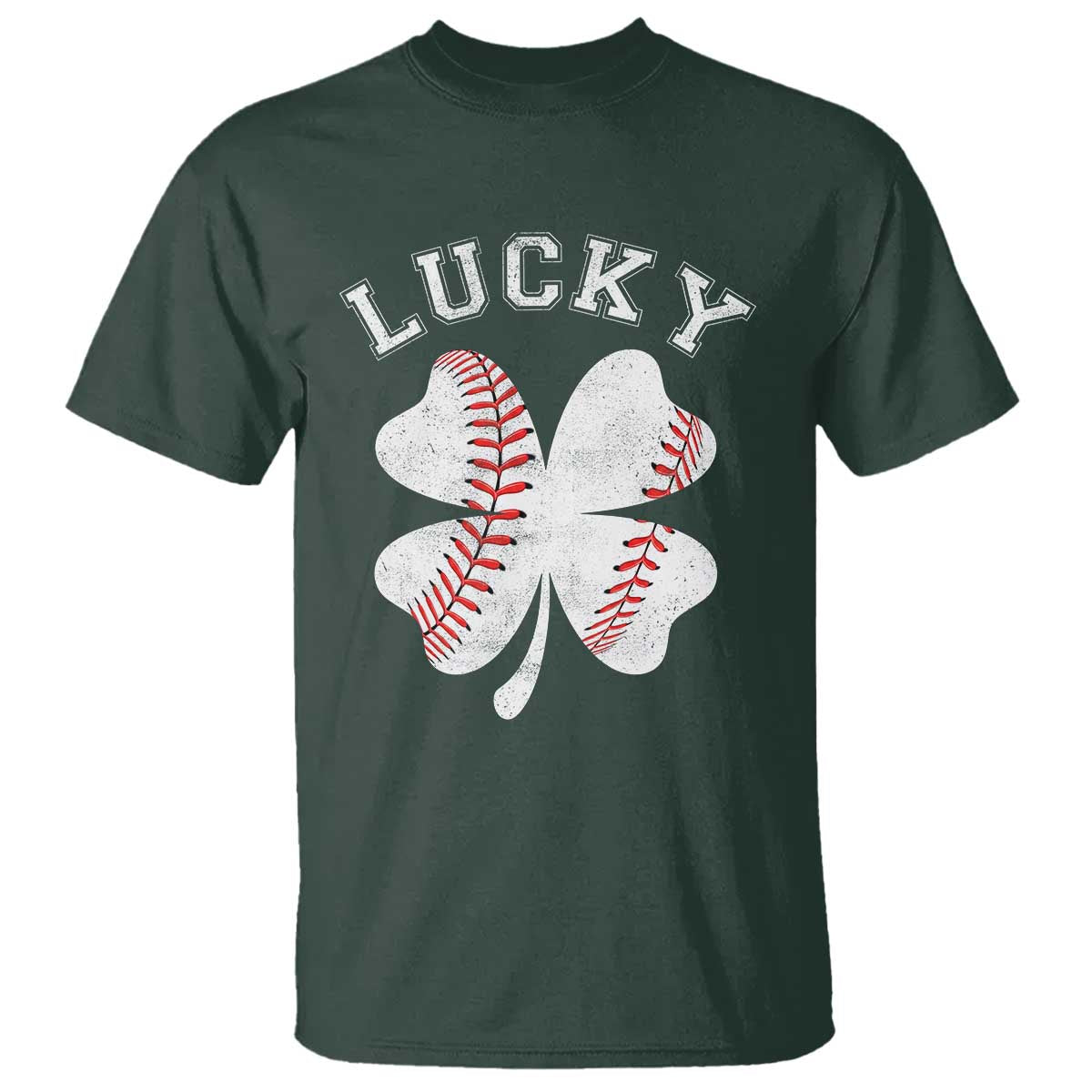 Funny Baseball Lucky Clover St Patricks Day T Shirt