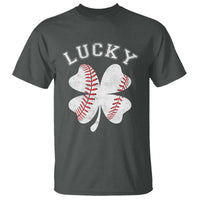 Funny Baseball Lucky Clover St Patricks Day T Shirt