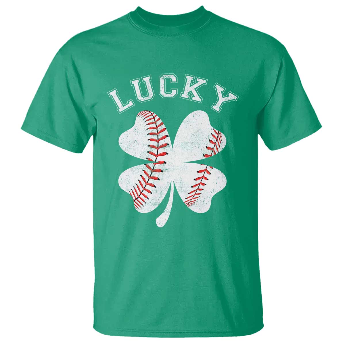 Funny Baseball Lucky Clover St Patricks Day T Shirt