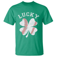 Funny Baseball Lucky Clover St Patricks Day T Shirt
