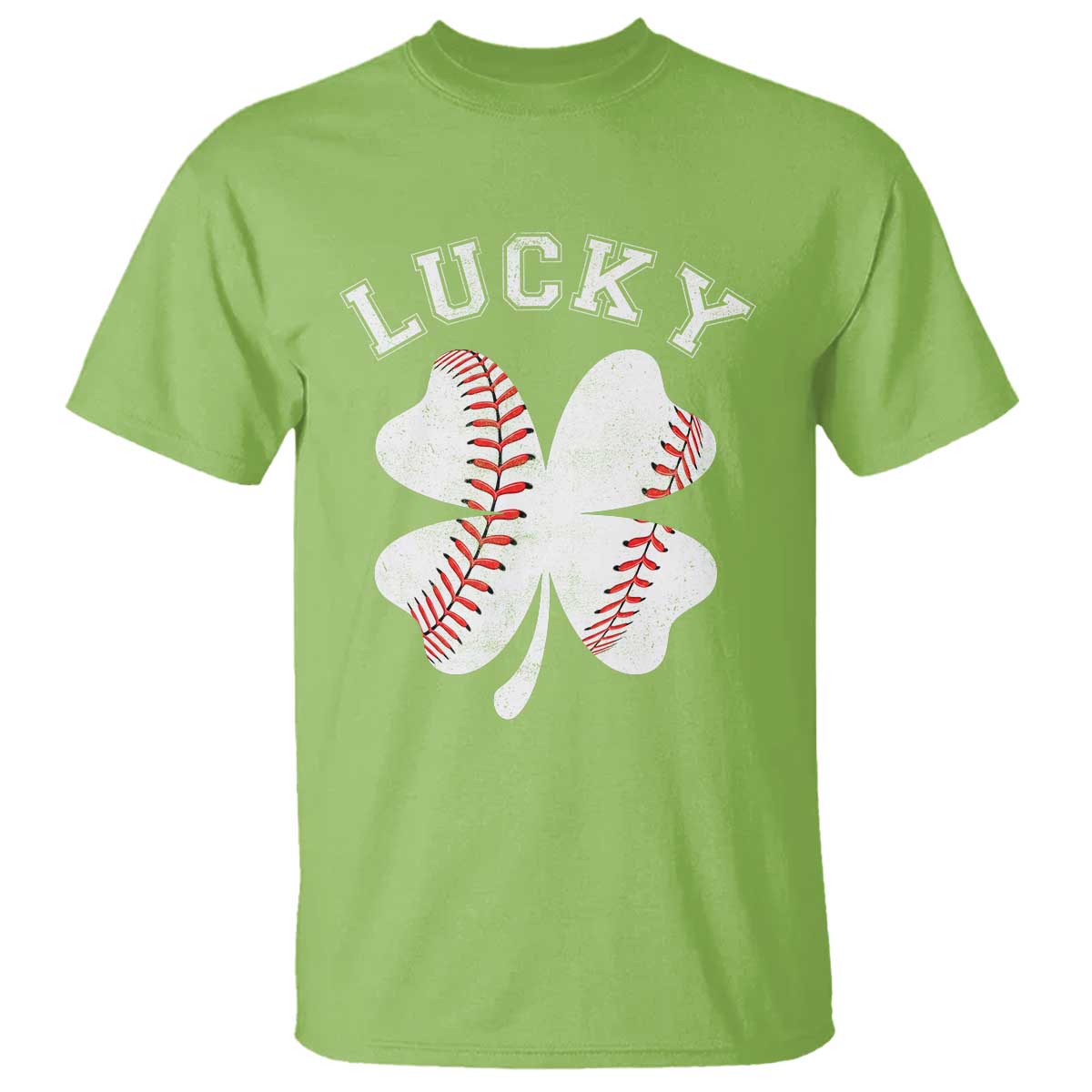 Funny Baseball Lucky Clover St Patricks Day T Shirt