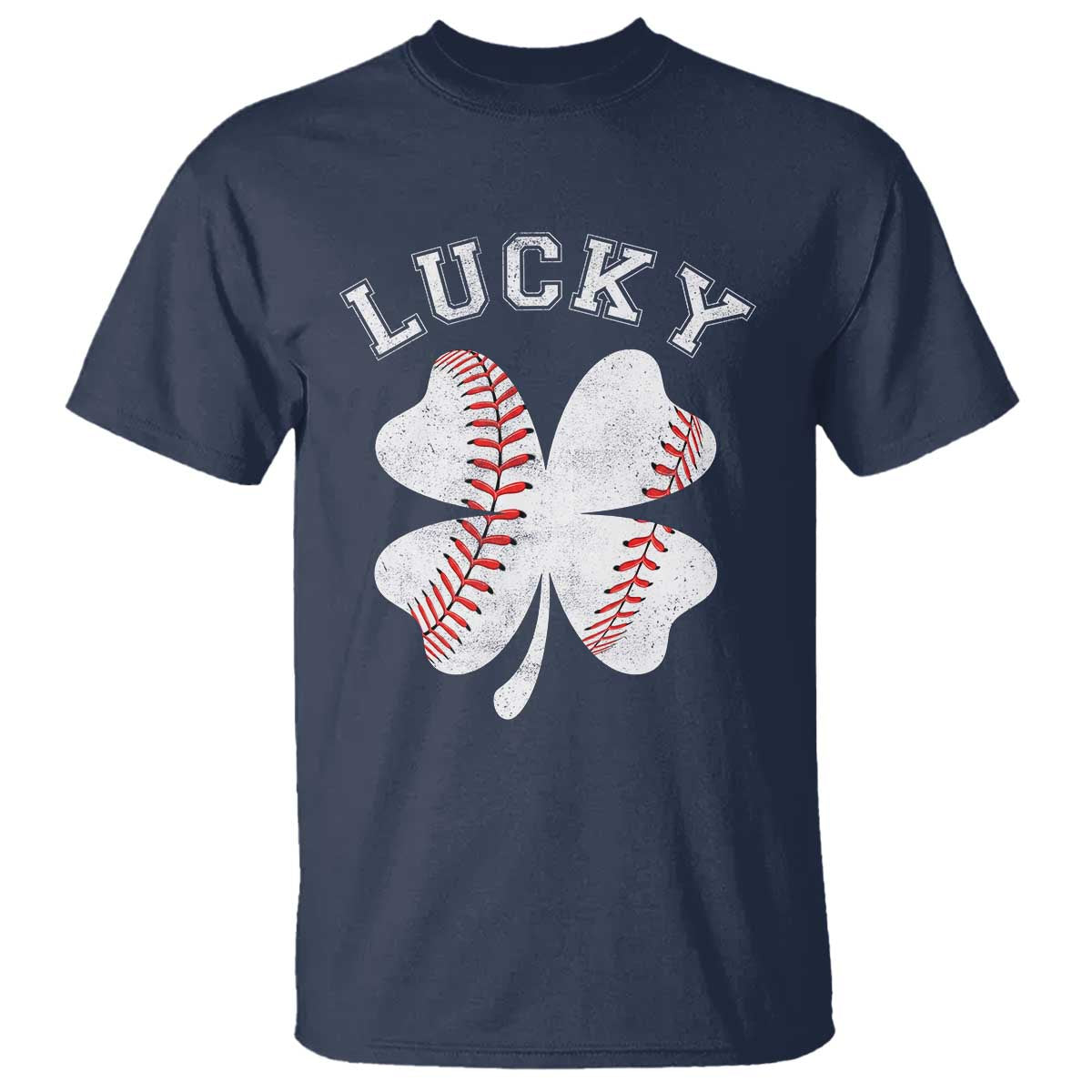 Funny Baseball Lucky Clover St Patricks Day T Shirt